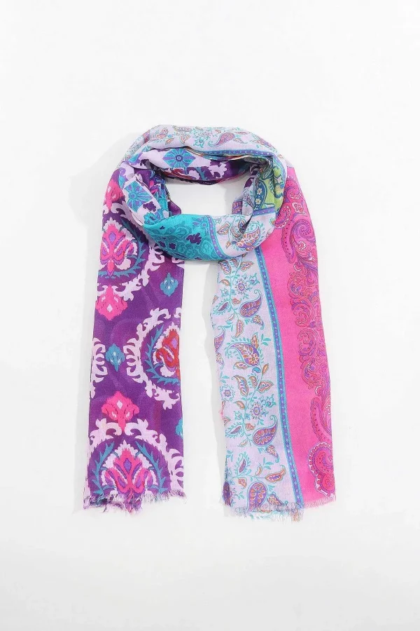 SOUL Accessories Abstract Paisley Scarf In Pink* Accessories
