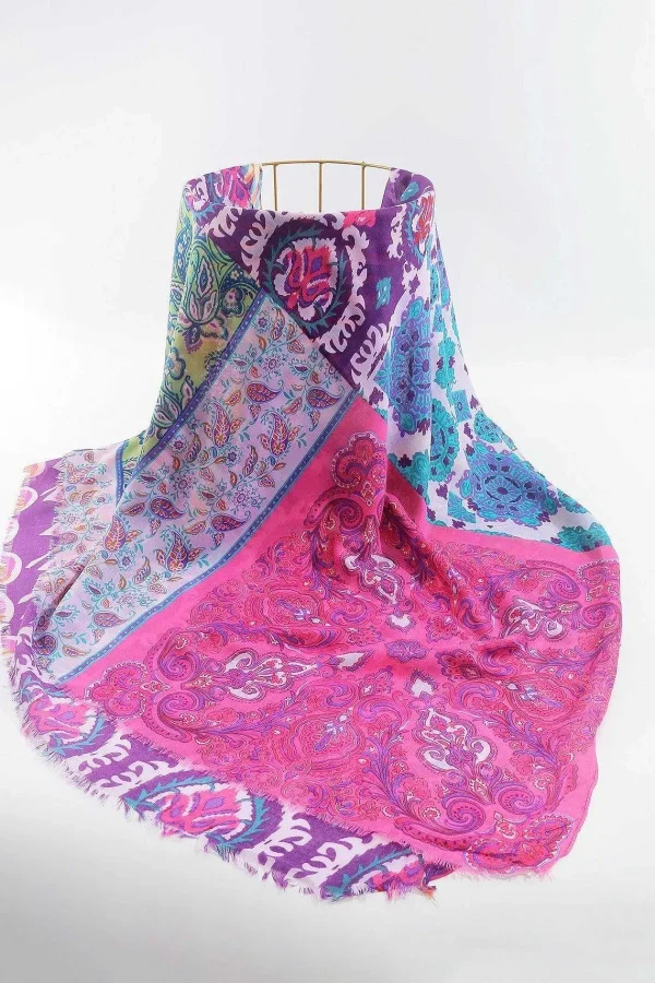 SOUL Accessories Abstract Paisley Scarf In Pink* Accessories
