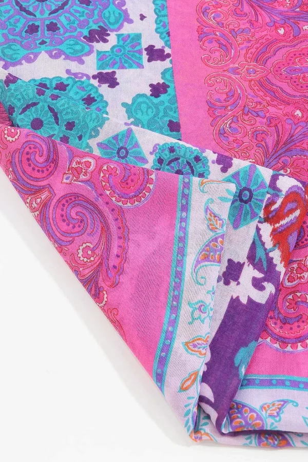 SOUL Accessories Abstract Paisley Scarf In Pink* Accessories