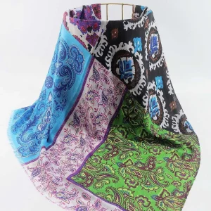 SOUL Accessories Abstract Paisley Scarf In Blue* Accessories