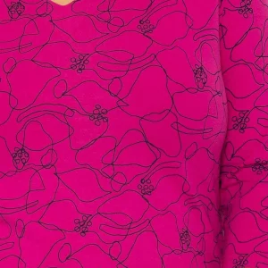 Ulla Popken Abstract Print Blouse In Pink*Women Tops & Blouses
