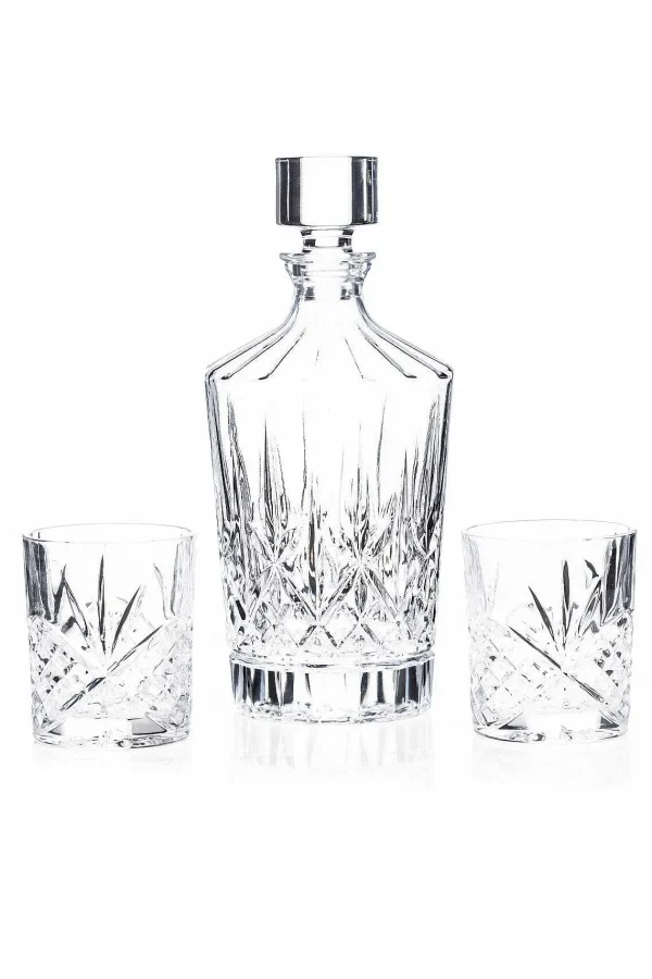 Newgrange Living Adare 3Pce Whiskey Decanter Set* Homeware
