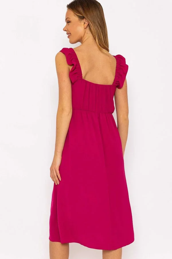 Rowen Avenue Adeline Pink Midi Dress* Sale Dresses