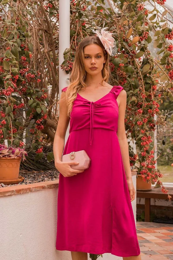 Rowen Avenue Adeline Pink Midi Dress* Sale Dresses