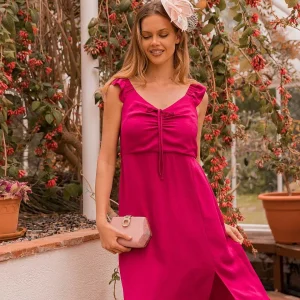 Rowen Avenue Adeline Pink Midi Dress* Sale Dresses