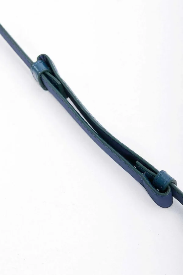 SOUL Accessories Adjustable Gold Clasp Belt In Navy* Belts