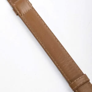 SOUL Accessories Adjustable Gold Clasp Belt In Brown* Belts