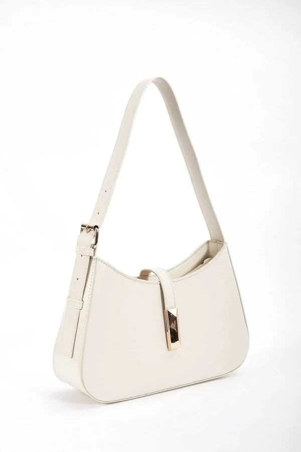 SOUL Accessories Adjustable Strap Shoulder Bag In Cream*Women April Edit