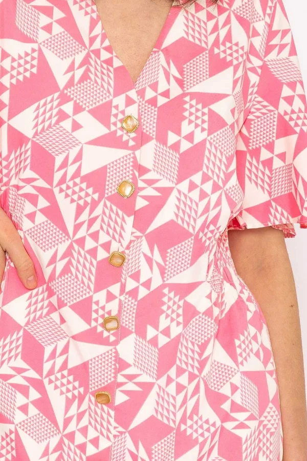 Rowen Avenue Ailbhe Knee Length Dress In Pink Print*Women Dresses & Jumpsuits