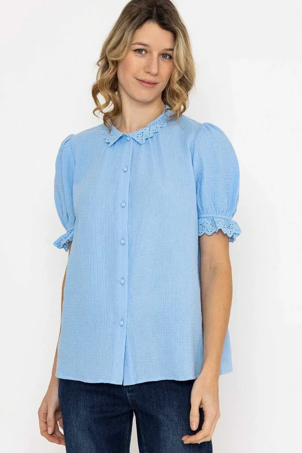 Rowen Avenue Air Flow Blouse In Blue*Women Tops & Blouses