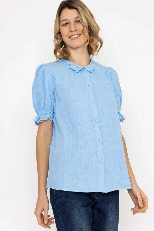 Rowen Avenue Air Flow Blouse In Blue*Women Tops & Blouses