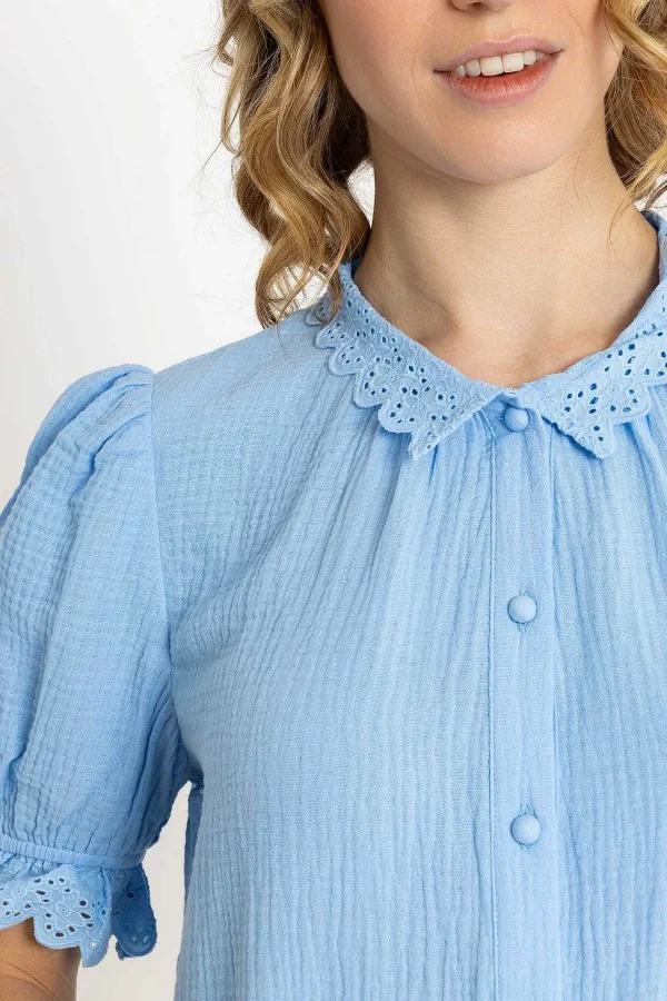 Rowen Avenue Air Flow Blouse In Blue*Women Tops & Blouses