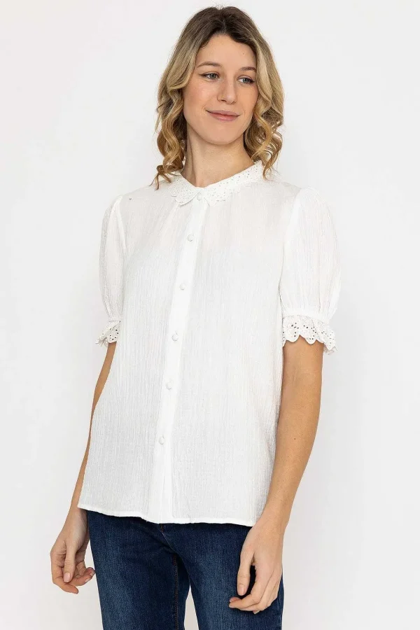 Rowen Avenue Air Flow Blouse In Ecru*Women Tops & Blouses