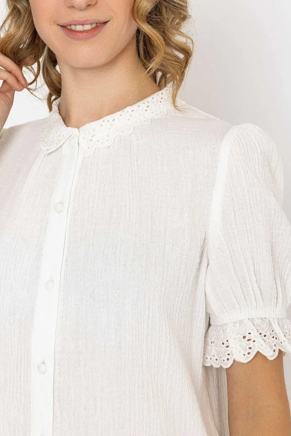 Rowen Avenue Air Flow Blouse In Ecru*Women Tops & Blouses