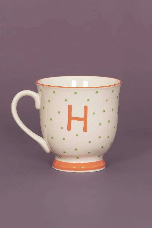 Eclectic Alphabet Mug Dot H* Homeware