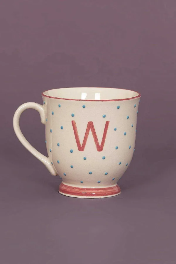 Eclectic Alphabet Mug Dot W* Homeware