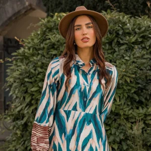 Pala D'oro Amanda Midi Dress In Teal* Sale Dresses