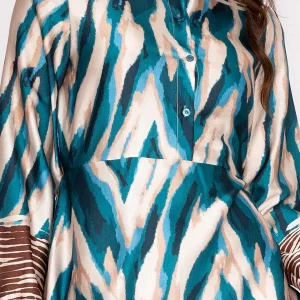 Pala D'oro Amanda Midi Dress In Teal* Sale Dresses