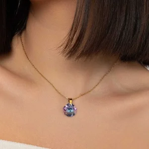 Knight & Day Amethyst Rainbow Gemstone Necklace* Jewellery
