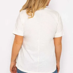 Ulla Popken Anchor Print Top In Off White*Women Tops & Blouses