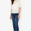 Rowen Avenue Anglaise Short Sleeve Blouse In Ivory*Women Tops & Blouses