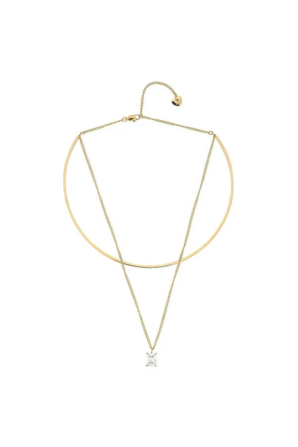 Knight & Day Anika Clear Stone Necklace* Jewellery