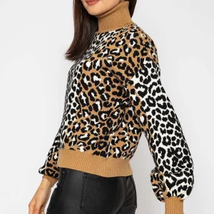 Pala D'oro Animal Polo Knit In Camel*Women Jumpers & Cardigans