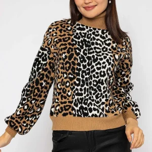 Pala D'oro Animal Polo Knit In Camel*Women Jumpers & Cardigans