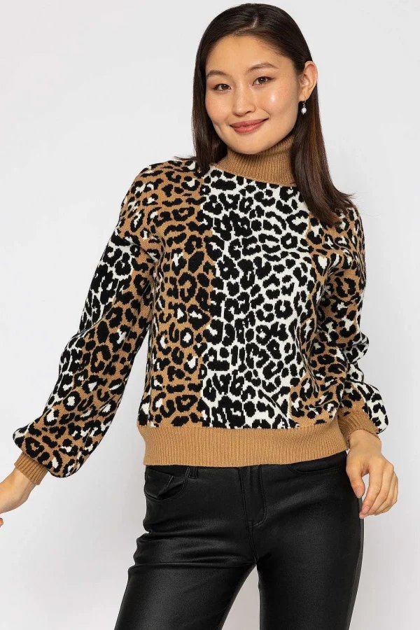Pala D'oro Animal Polo Knit In Camel*Women Jumpers & Cardigans