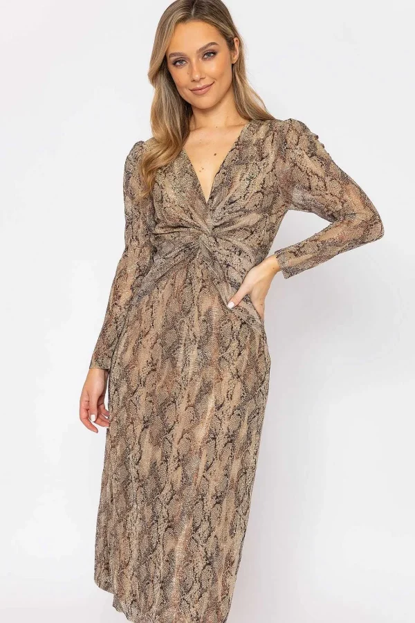 Nova of London Animal Print Twist Front Dress* Sale Dresses