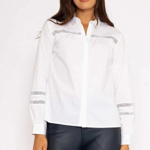 J'aime la Vie Anna Shirt In White*Women Tops & Blouses
