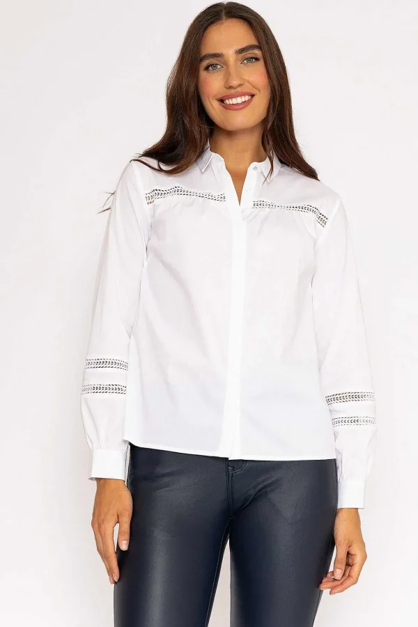 J'aime la Vie Anna Shirt In White*Women Tops & Blouses