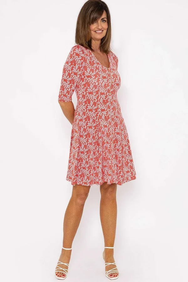 J'aime la Vie Aoife Red Print Dress*Women Classic Fashion