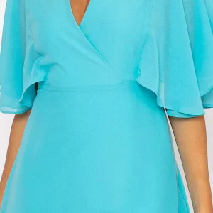 Rowen Avenue Aqua Angel Sleeve Dress* Sale Dresses