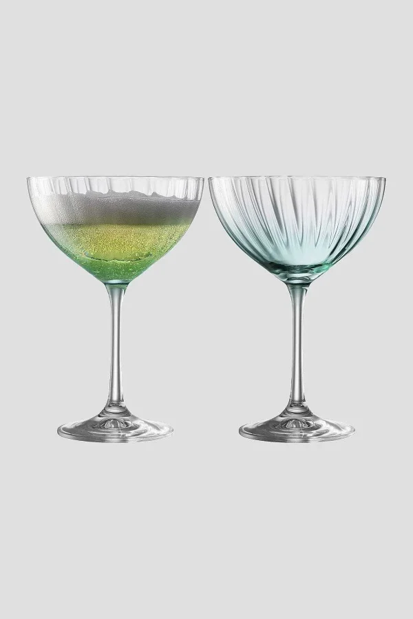 Galway Crystal Aqua Erne Cocktail Glass Set* Homeware
