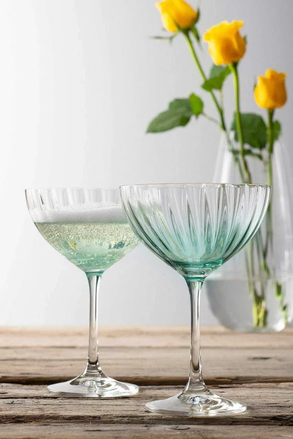 Galway Crystal Aqua Erne Cocktail Glass Set* Homeware