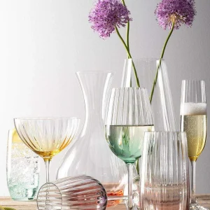 Galway Crystal Aqua Erne Flute Set Of 2* Homeware