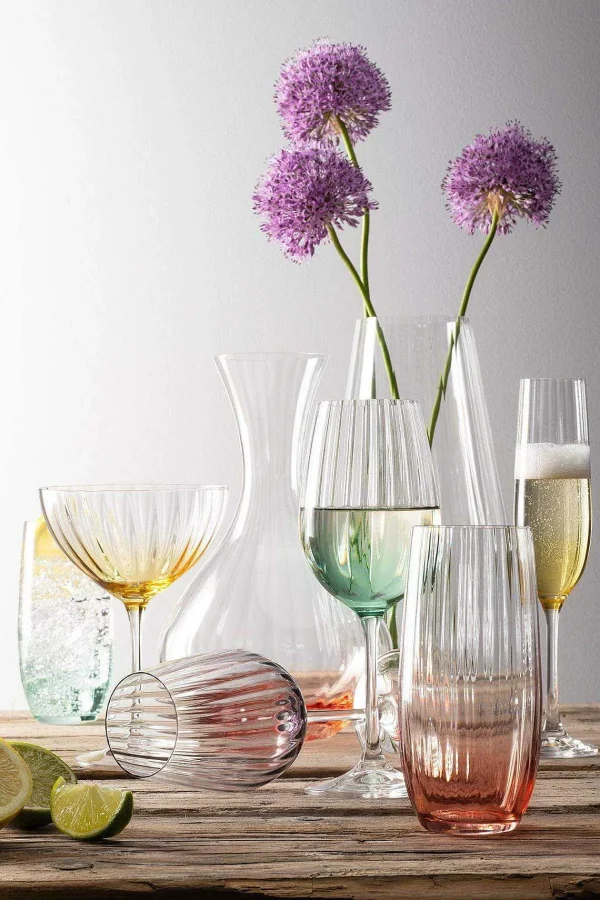 Galway Crystal Aqua Erne Flute Set Of 2* Homeware