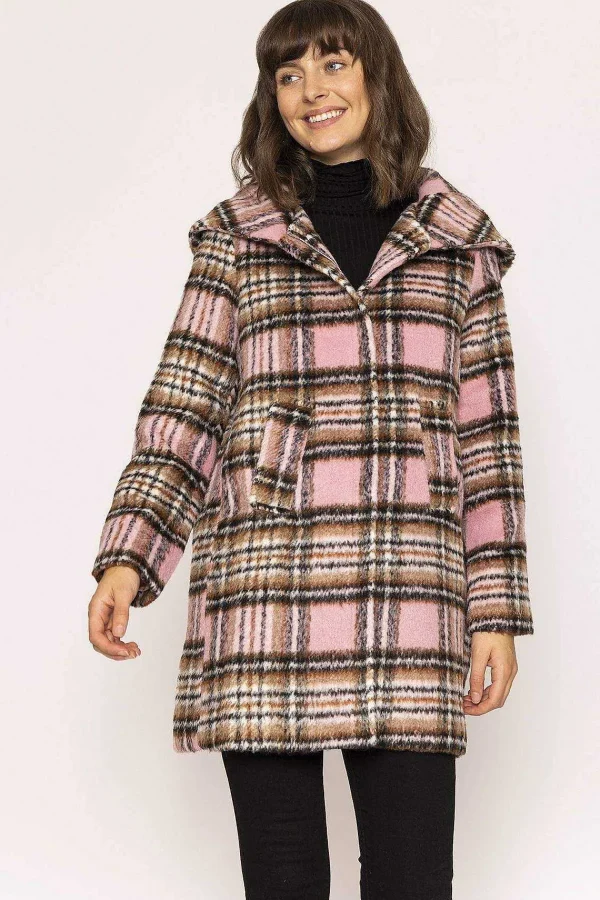 Goa Goa Archelo Hooded Coat In Pink*Women Coats & Jackets