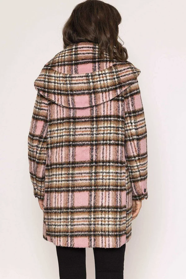 Goa Goa Archelo Hooded Coat In Pink*Women Coats & Jackets
