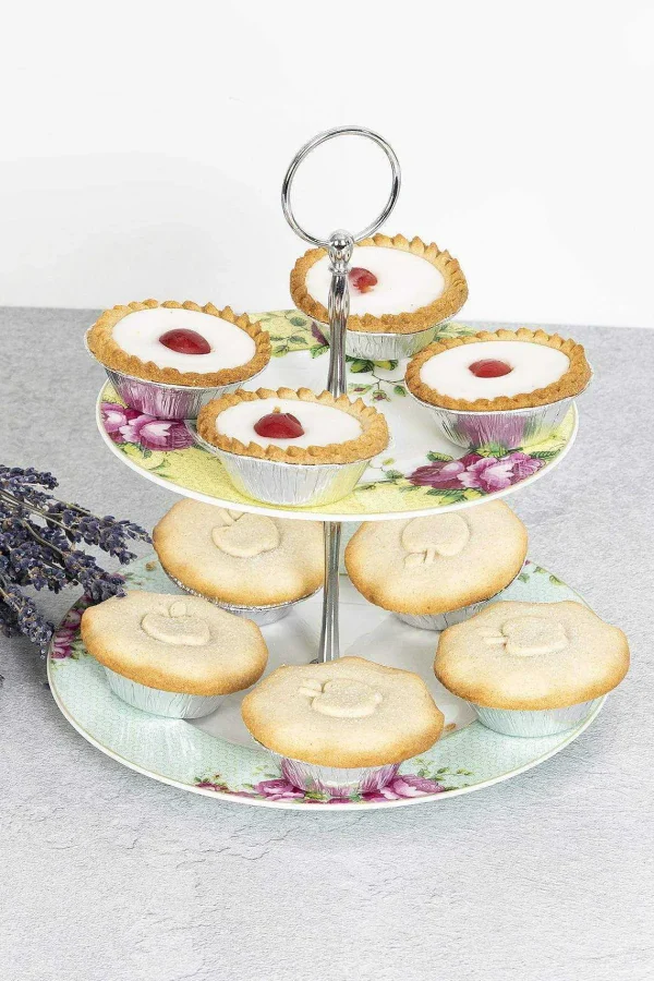 Belleek Archive Rose Two Tier Server* Homeware