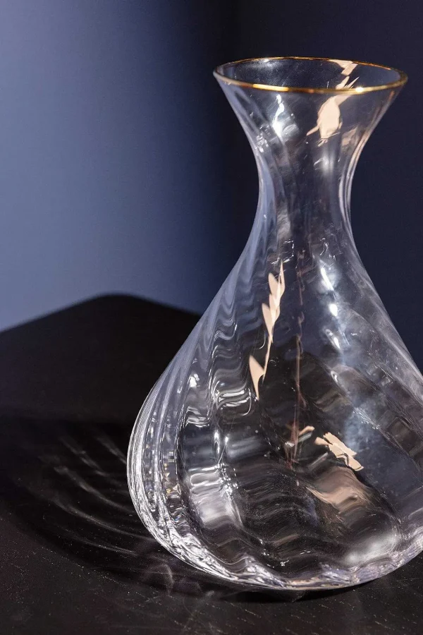 Atticus & Stone Aster Gold Trimmed Wine Carafe* Homeware