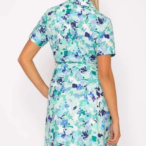 Rowen Avenue Aurora Blue Printed Shirt Dress*Women Dresses & Jumpsuits