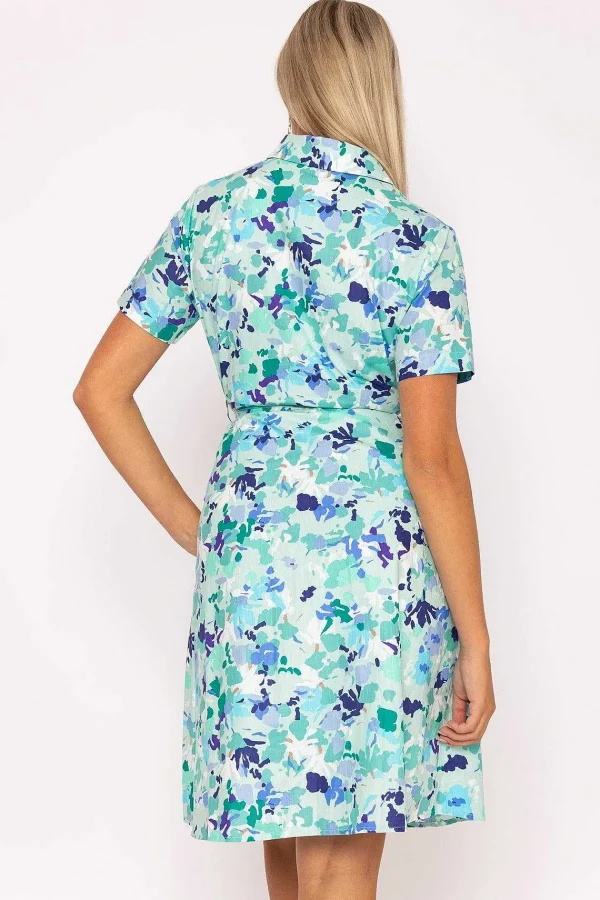 Rowen Avenue Aurora Blue Printed Shirt Dress*Women Dresses & Jumpsuits