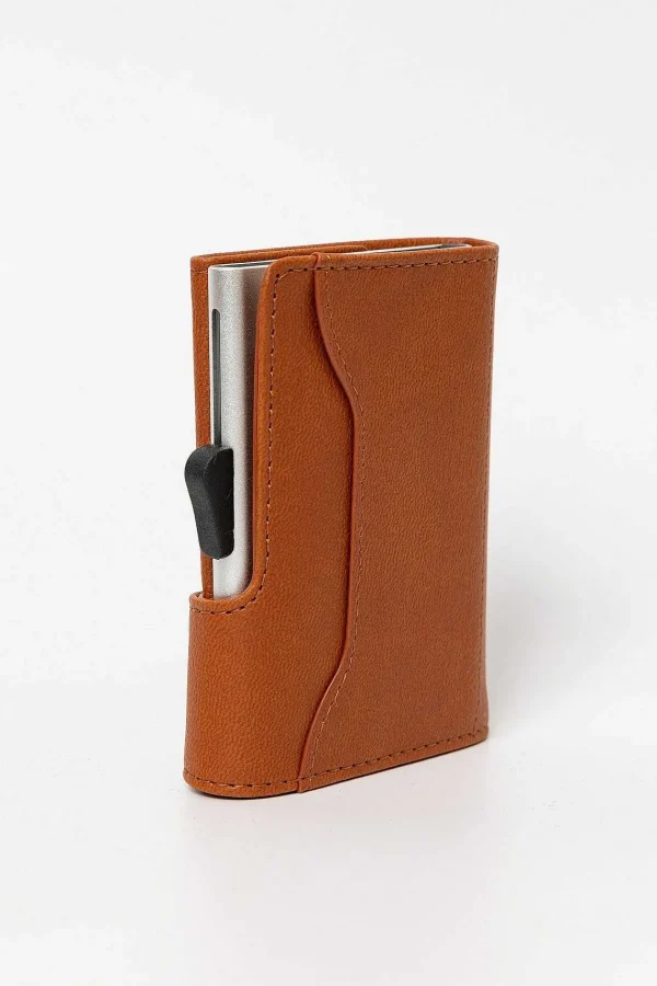 C-Secure Bank Cards Protector Wallet In Light Brown* Him