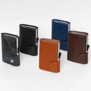 C-Secure Bank Cards Protector Wallet In Dark Brown* Accessories