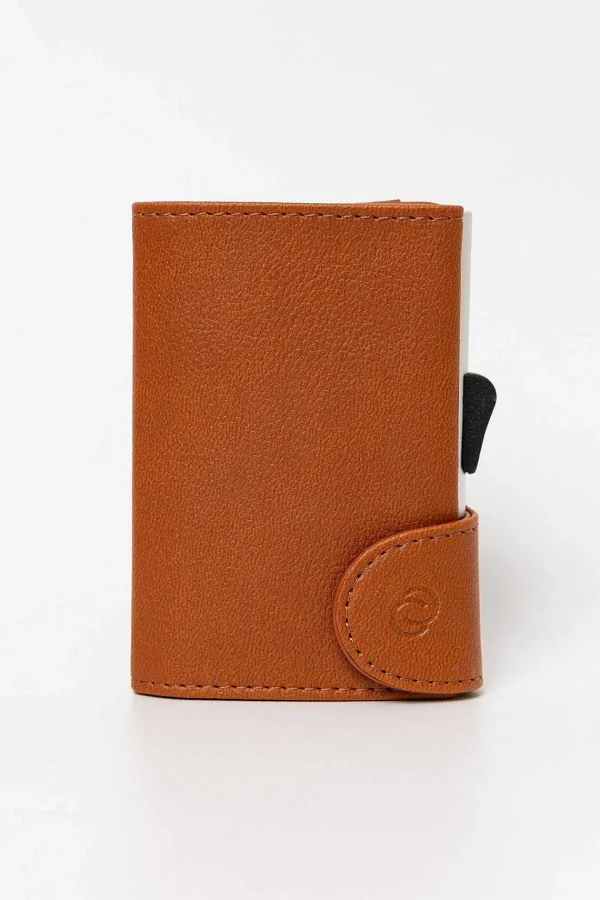 C-Secure Bank Cards Protector Wallet In Light Brown* Him