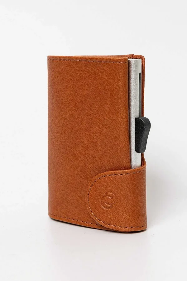 C-Secure Bank Cards Protector Wallet In Light Brown* Him