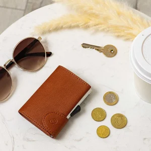 C-Secure Bank Cards Protector Wallet In Light Brown* Him