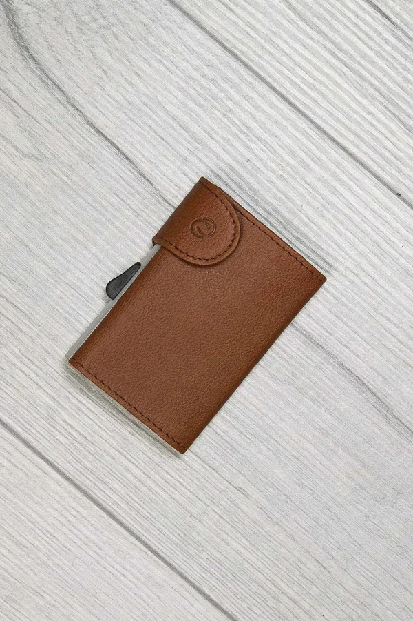 C-Secure Bank Cards Protector Wallet In Light Brown* Him